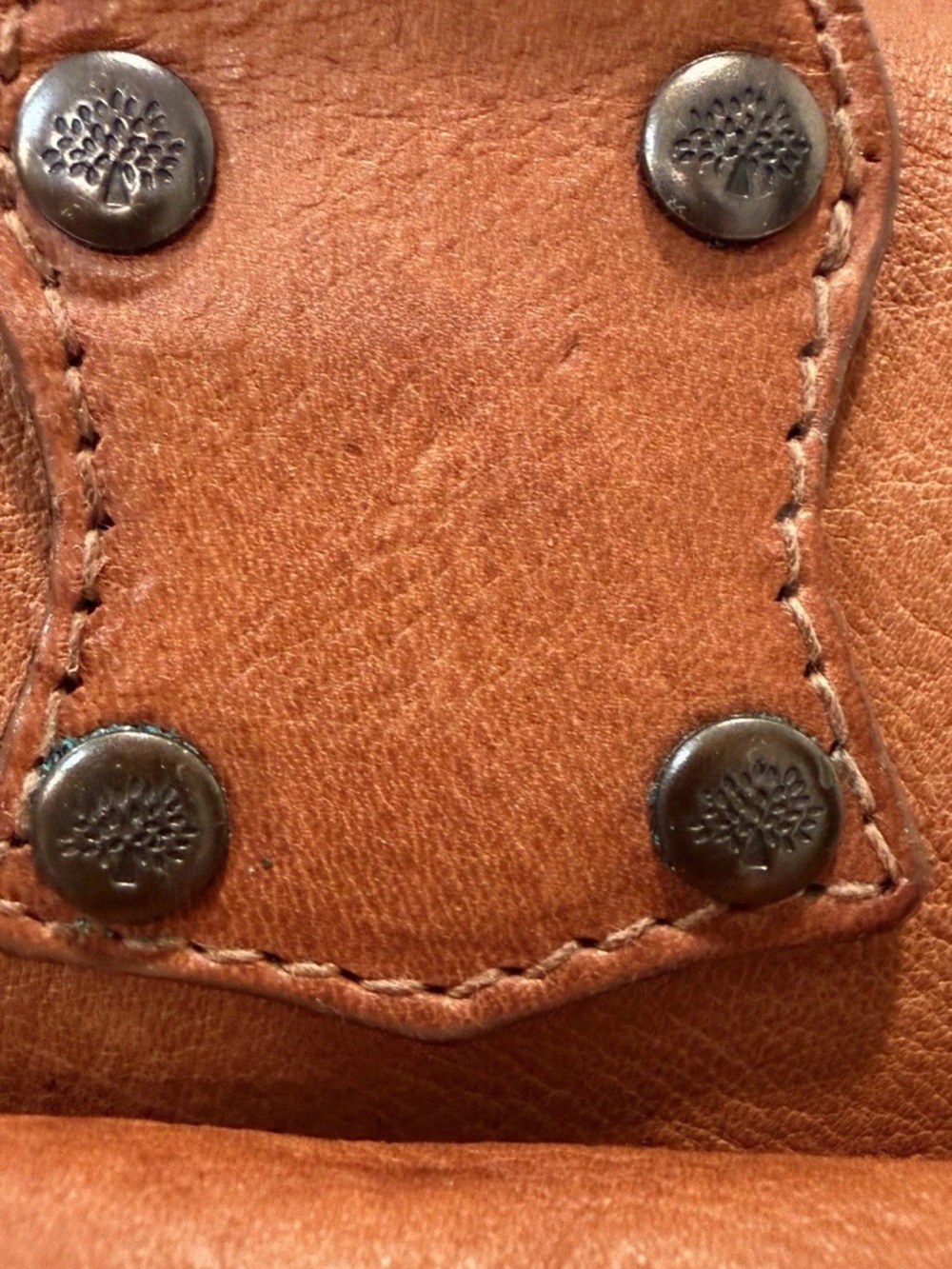 Mulberry Cognac Leather Buckled Satchel - Picture 10 of 15
